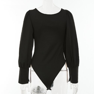 OEM Cross -border European and American women's clothing 2023 spring new party leading long -sleeved T -shirt wrapped ch